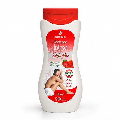 Shampoo Íntimo Sedução Morango c/ Champagne 210ml