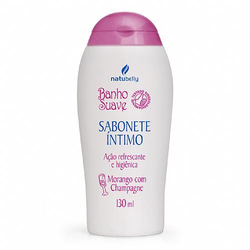 Sabonete Íntimo Banho Suave Morango c/ Champagne 130 ml